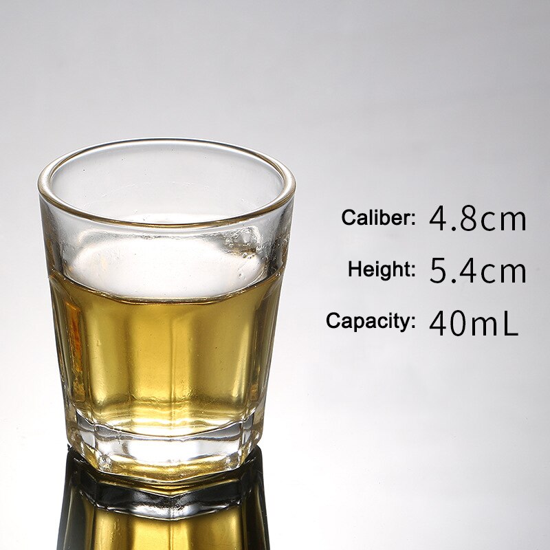 Heavy Base Shots Glass Chineses Style Drinking Tool Bar and Party Glass Tumblers UD88: Octagon Cup