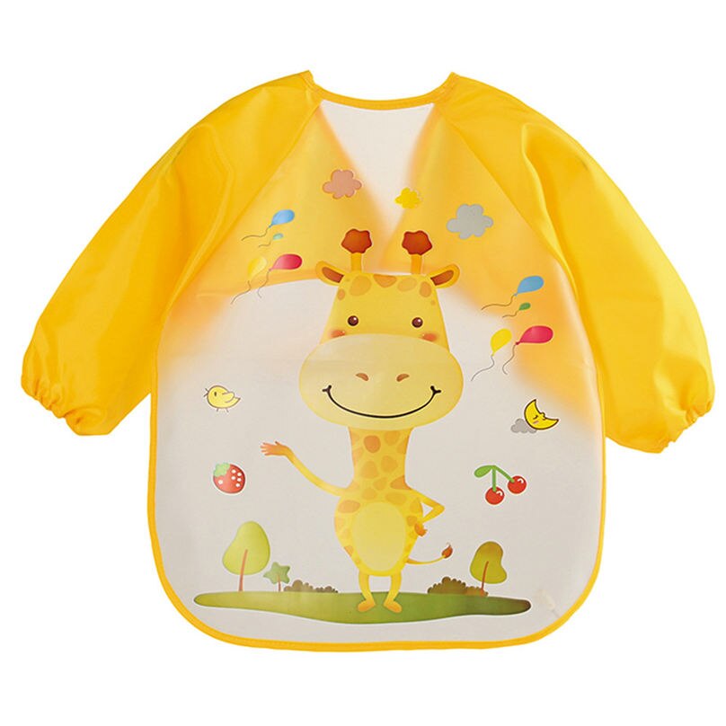 Bavoirs pour bébés 4JJ | Tablier d'alimentation imperméable, serviette de Saliva, bavoir, vêtements pour bébés enfants, dessin animé: D