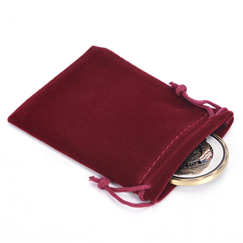 10 Pcs 7x9cm Velvet Drawstring Pouches Jewelry Christmas Bag Packing Bags