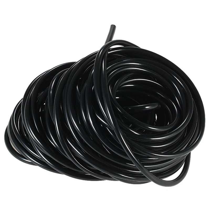 4 / 7Mm Sprinkler System Laying Tube Irrigation Pipe 20M With 130 Pcs 10Cm Plastic Plants Nursery Seed Starting Pots