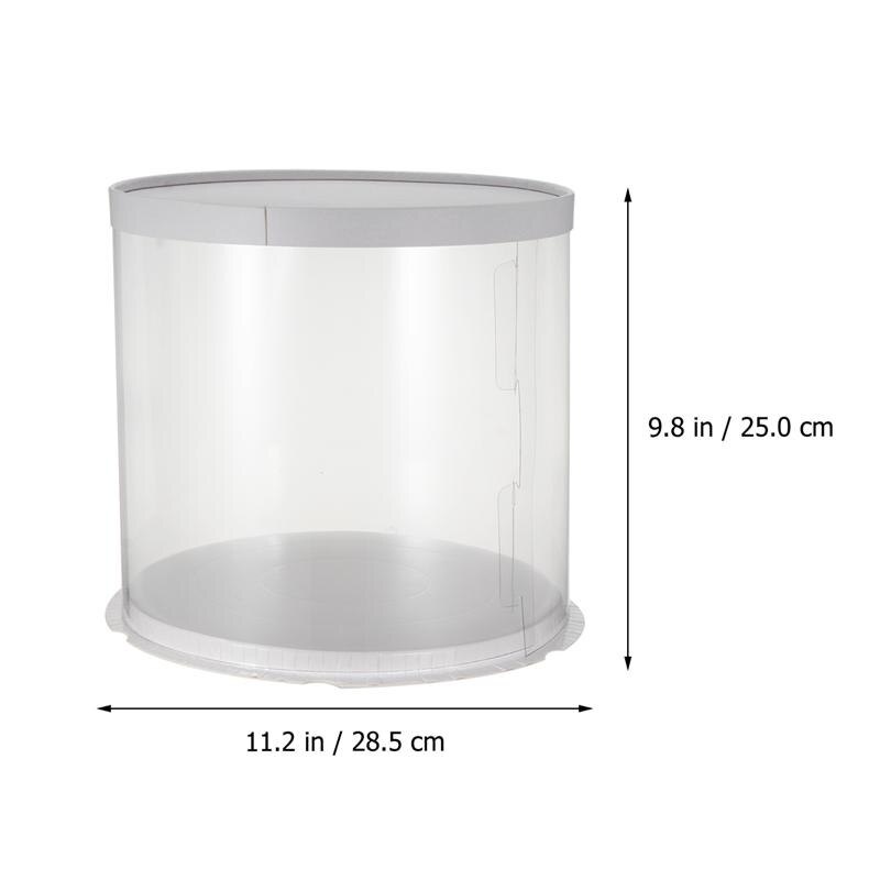 6/8/10Inch Plastic Transparante Taart Verpakking Cake Dessert Container Verjaardag Wedding Party Box Levert: 8inch Double layer