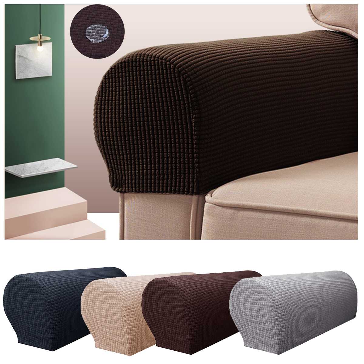 1 par aftagelig armstræk sofa sofa stol beskytter lænestol betræk armlæn sofadæksel solid sofa betræk hjemmetekstil