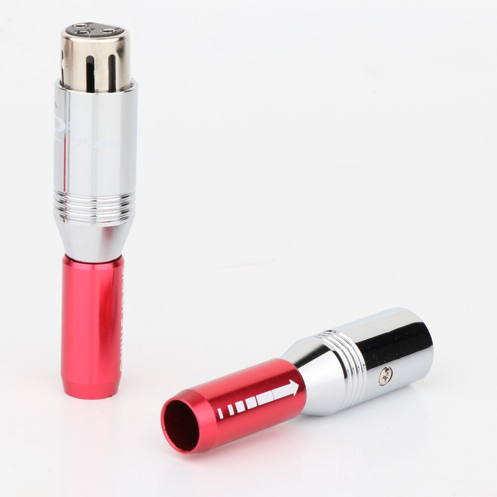 4pieces Preffair Rhodium Plated Interconnect XLR jack xlr cable plugs Balanced XLR Plug DIY AUdio cable