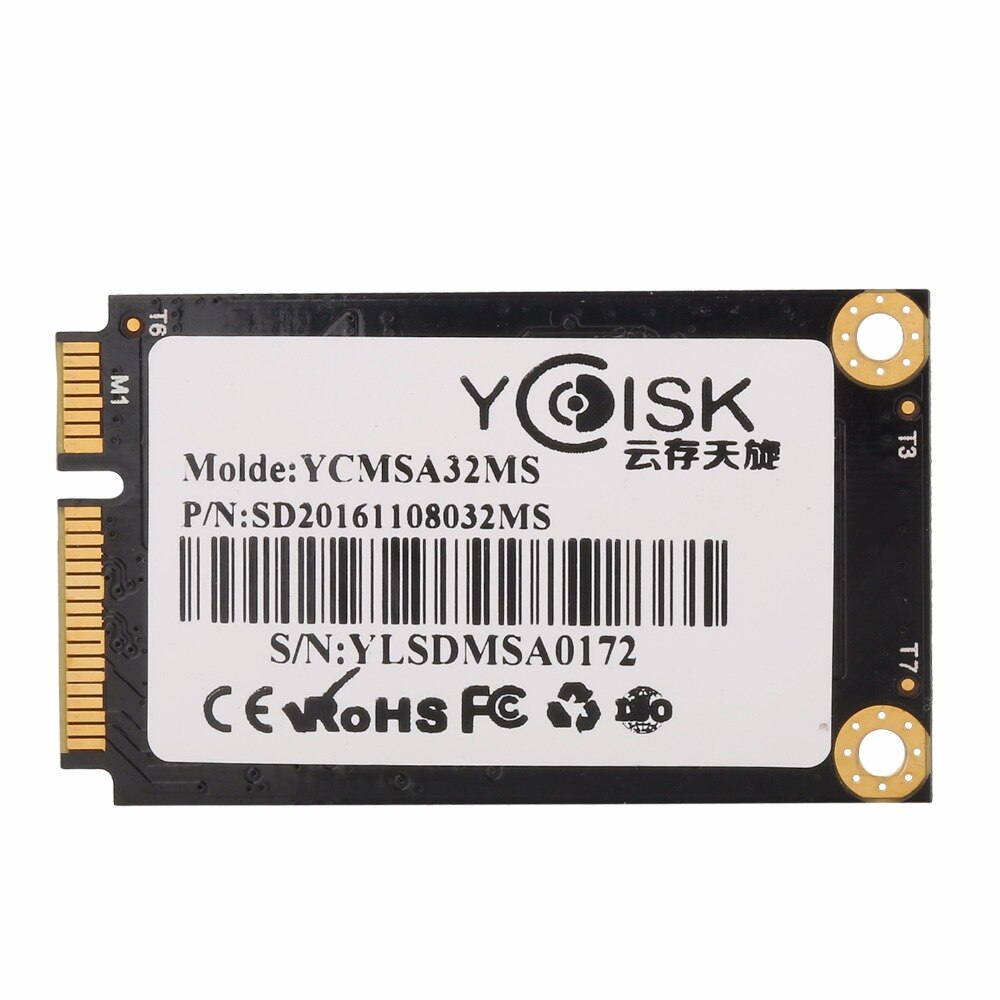 Goldendisk YCdisk Seriële 32GB mSATA SSD Tablet MINI PC Firewall SSD Solid State Drive niet pci-e Originele voor laptop, pad