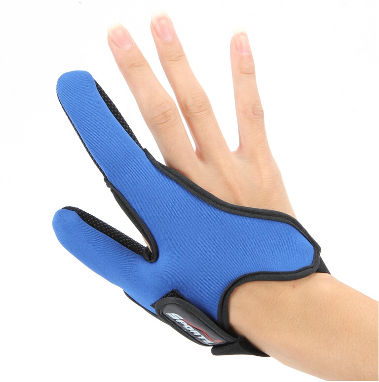 Guantes de pesca ajustables antideslizantes, superventas, elásticos, de fundición única, dos dedos, Protector de dedo ajustable para pesca