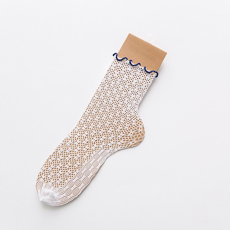 [eioisapra]hul ute blomster blondekant japan sokker mesh harajuku sokker kvinner haug haug søte sokken calcetines: 7