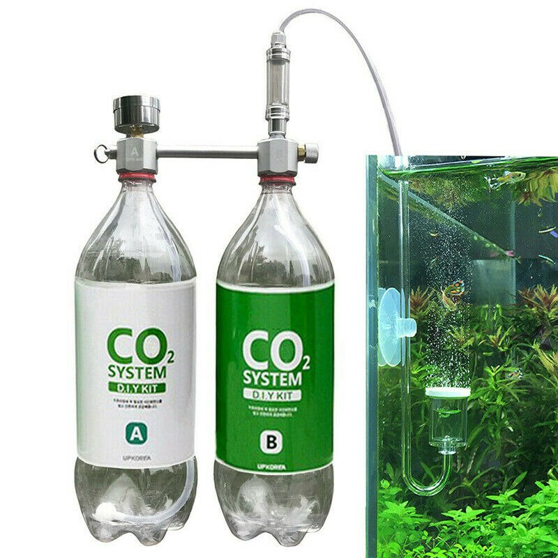 1 Set DIY Aquarium CO2 Systeem CO2 Generator voor Planten Aquarium CO2 Kit Onder Druk w/Bubble Counter Huis Tuin levert