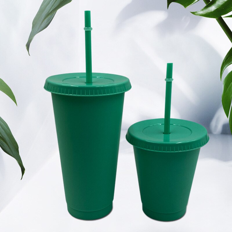 Plastic Stro Cup Multifunctionele Kerst Dag Stro Fles Outdoor Draagbare Leuke Waterfles Kantoor Drank Koffie Mok