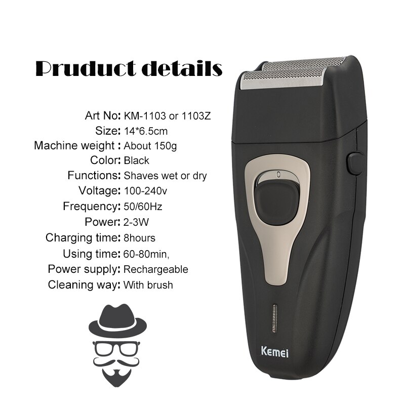 100-240V kemei golarka elektryczna 3D pływające golarka robić brody mężczyzn elektryczna maszynka robić golenia twarzy pielęgnacja maszynka robić golenia trymer robić włosów