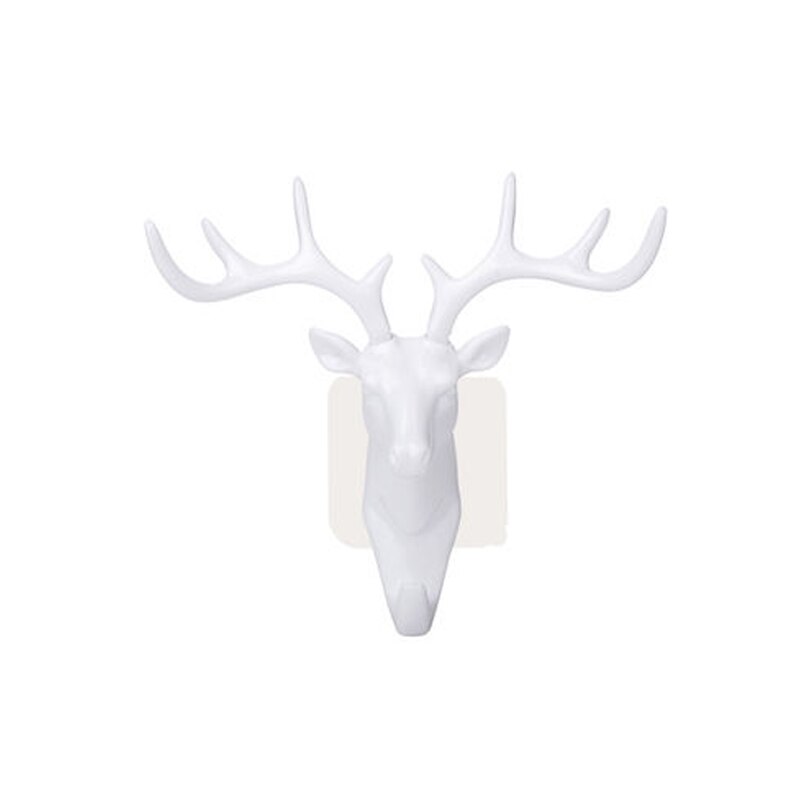 Wall Hanger Deer Antler Style Hat Coat Bag Rack Hooks Holder Decor Self Adhesive DIY Rack Vintage Stag Head Hook Art Home: 03