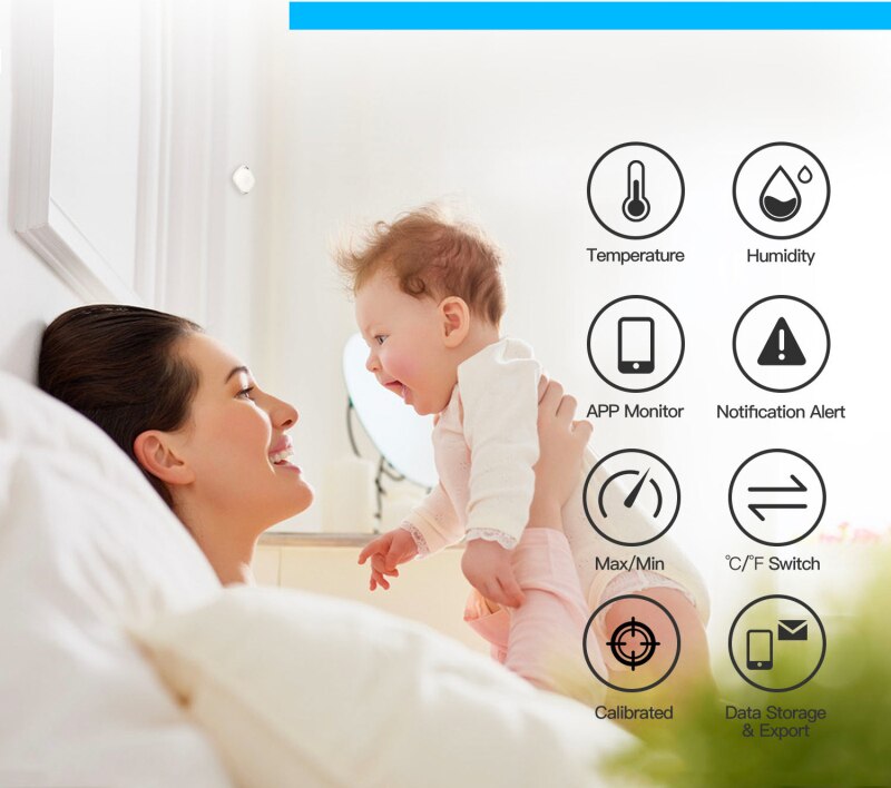 Humidity Sensor Bluetooth Wireless Bluetooth Smart Thermometer Hygrometer Indoor Outdoor Temperature US
