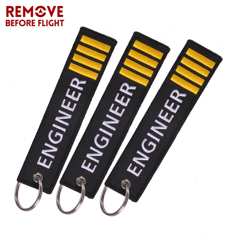 Engineer Key Ring Engineer Pilot Key Chain 3PCS/LOT Remove Before Fl... – Grandado