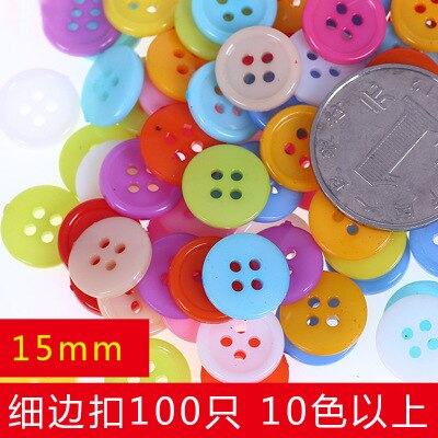 100pcs Mini Plastic Buttons Kids DIY Craft Toys for Children Educational Scrapbooking Toy Sewing Button Baby Girls: A
