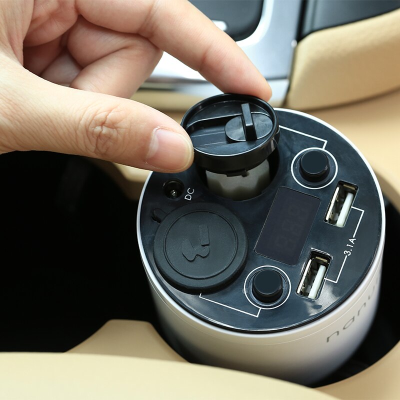 Luftrenare bil aromaterapi hållare maskin lukt olja aromaterapi kopp med usb-port