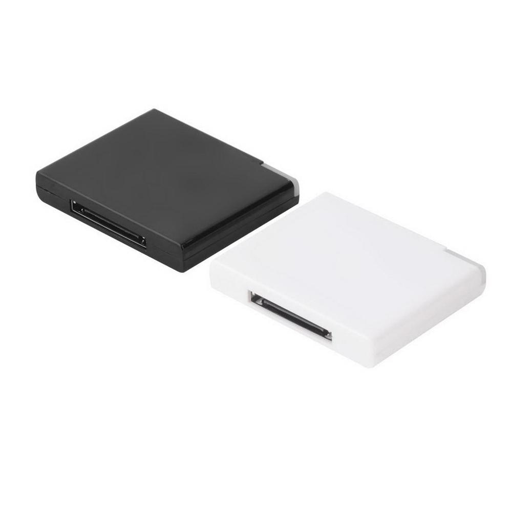Adaptateur récepteur de musique v2.0 A2DP, noir et blanc, pour iPod, pour iPhone 30 broches, Station d'accueil, haut-parleur avec 1 LED