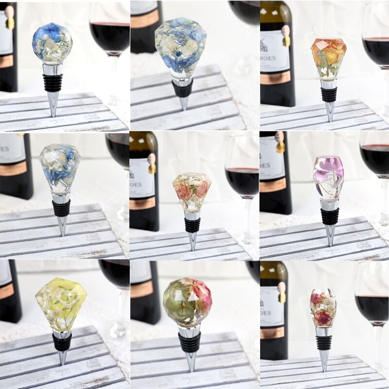 Juego de moldes de silicona para hacer botellas, herramientas artesanales para hacer tapones de vino, Chocolates, jabones, moldes de fundición de resina, 1 Juego