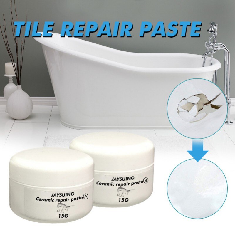 30/50/100g Ceramic Repair Paste Tub Tile Shower Porcelain Repair Kit ...