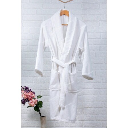 Evimerenk Men&#39;s Bathrobe 100% Cotton