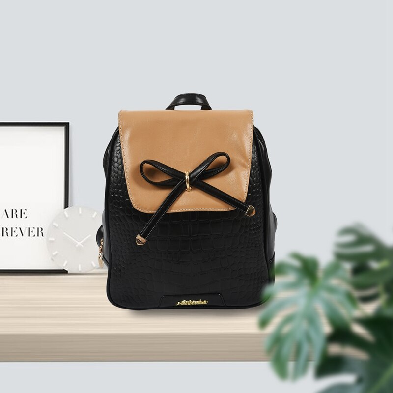 Leather Backpack Backpacks For Teenage Girls Women Backpack School Backpack Black