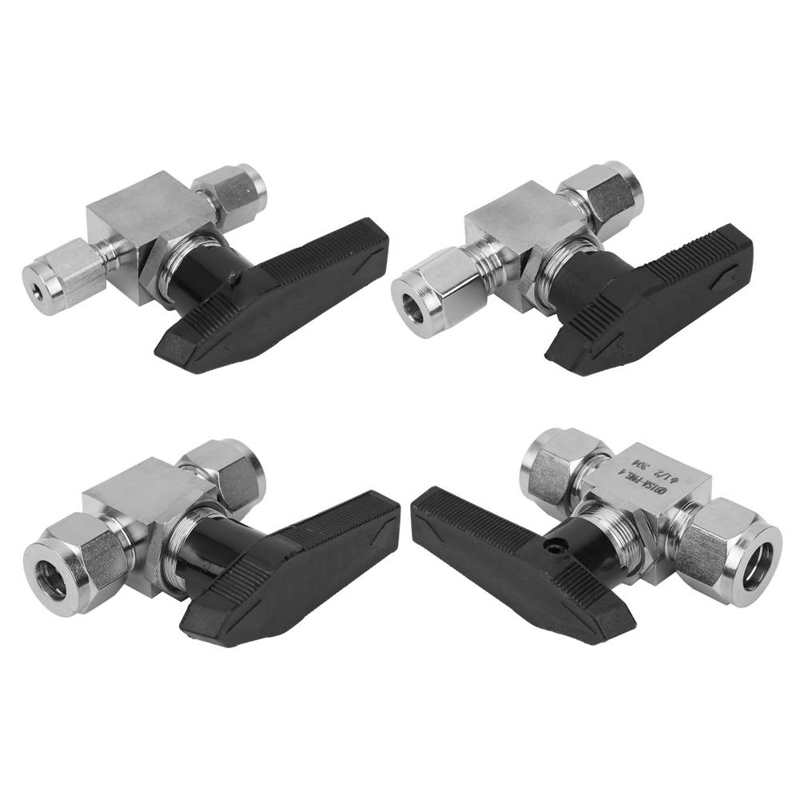SS-44S6 Stainless Steel Valve High Pressure Needle Flow Control For Water Gas Liquid 1/8 1/4 3/8 1/2 High Pressure Ball Valve