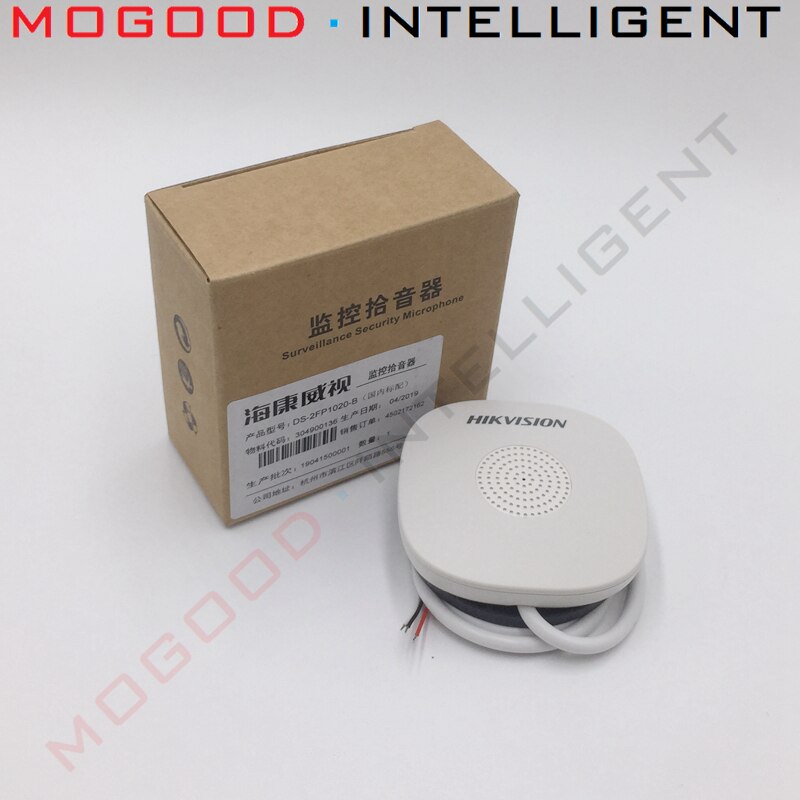 Hikvision-DS-2FP1020-B de micrófono para cámara IP CCTV, DS-2CD3955FWD-IWS, DS-2CD2135F-IS, de sonido, DS-2CD2185FWD-IS, transparente
