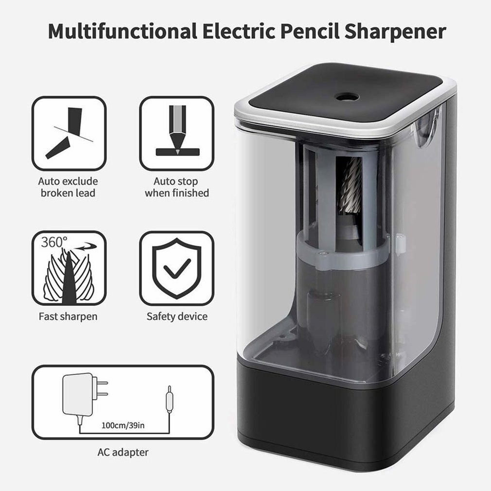 Electric Pencil Sharpener Stationery Electrical Automatic Pencil Sharpener Home School Office Desktop For Kids