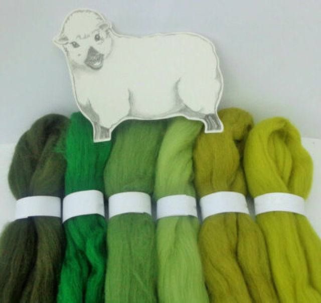 Kit de aguja para fieltro de lana, herramientas hechas a mano, paquete de aguja de fieltro, materiales de tela, accesorios, 7/40 colores: 6color 60g