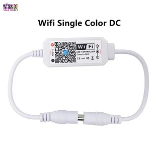 Magic Home DC5V 12V 24V Bluetooth controlador WiFi inalámbrico, RGB/RGBW IR RF LED Controller para 5050 WS2811 WS2812B Pixel led strip: Wifi Single Color DC