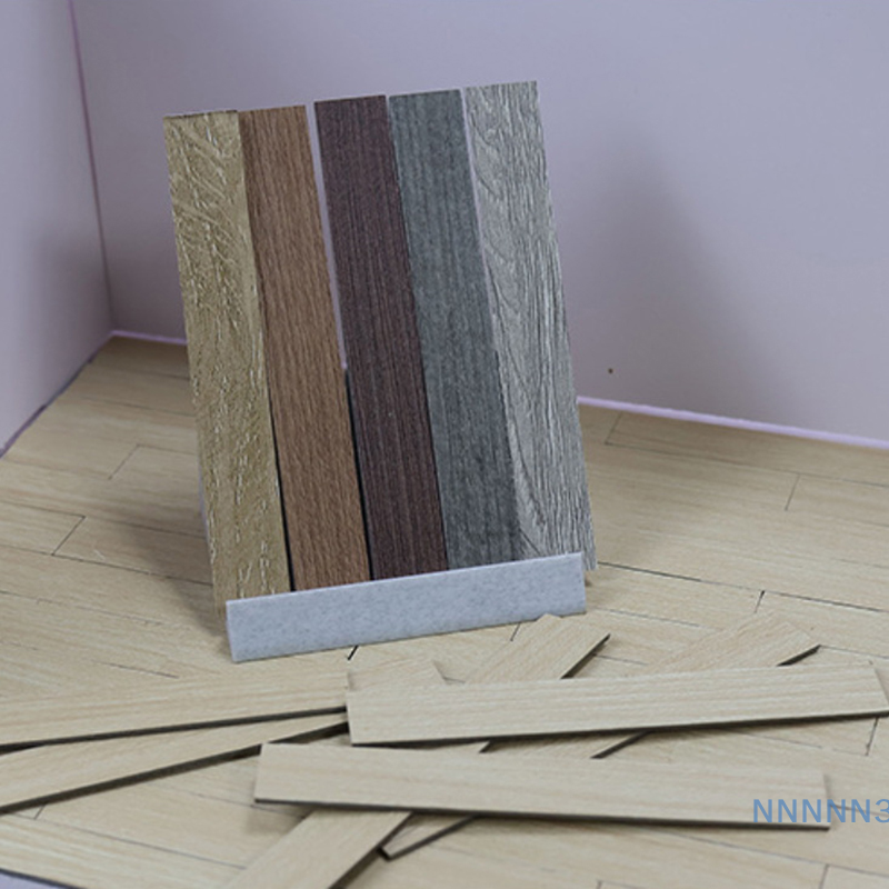 Mini-Bodenbretter für Puppenhäuser, 10er-Set mit Holzfliesen für Puppenhausmöbel und Wanddekoration im Maßstab 1:12