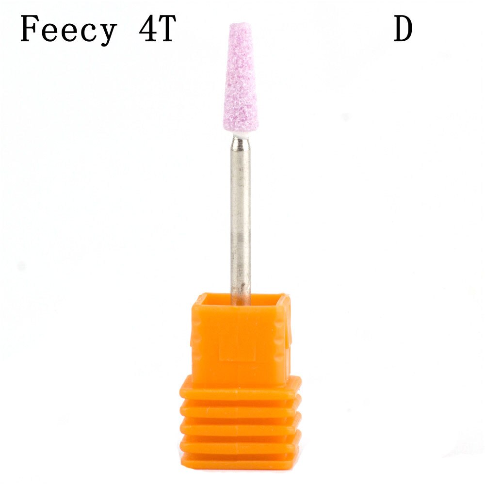 Boule caoutchouc ongles forets pierre céramique fraisage corindon coupeurs brosse électrique Machine rotative vernis manucure outils fefairy 4T: Feecy 4T D