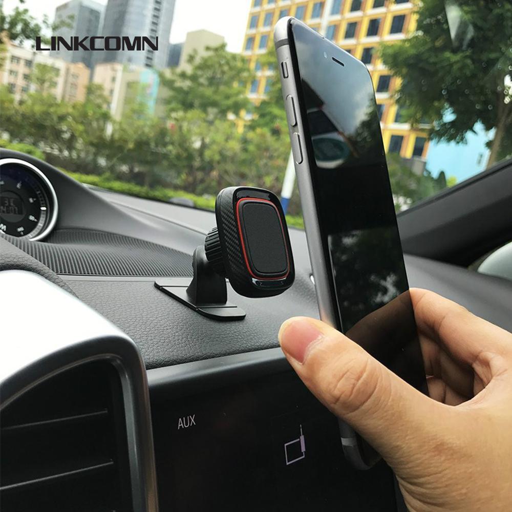 Linkcomn Magnetische Auto Telefoon Houder, Sterke 3M Pad, Ingebouwde 4 Sterke Magneten, 360 Graden Rotatie, voor Iphone Huawei Xiaomi Oppo