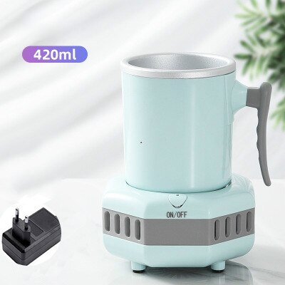 Instant Quick Cooling Cup, , Portable Mini Refrigerator Electric Cooler Cup Cans, Home Office Cold Drink Machine Small: US blue