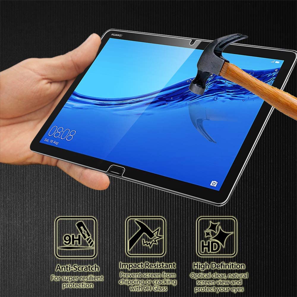 For Huawei MediaPad M5 Lite 10.1 inch - 9H Premium Tablet Anti-Scratch Tempered Glass Screen Protector Film Protector Cover