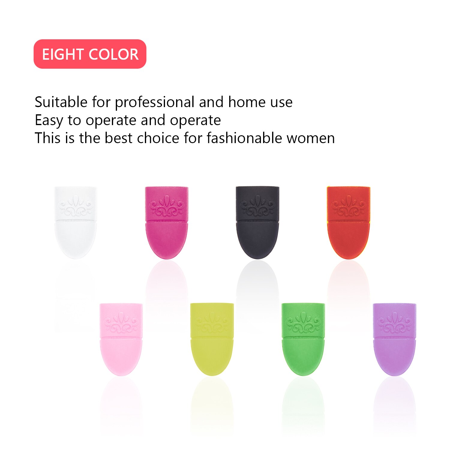 Wearable Nail Soakers Pad Holder UV Gel Polish Remover Caps Tips Acrylic Off Nail Art Removal Tools Reusable Silicone