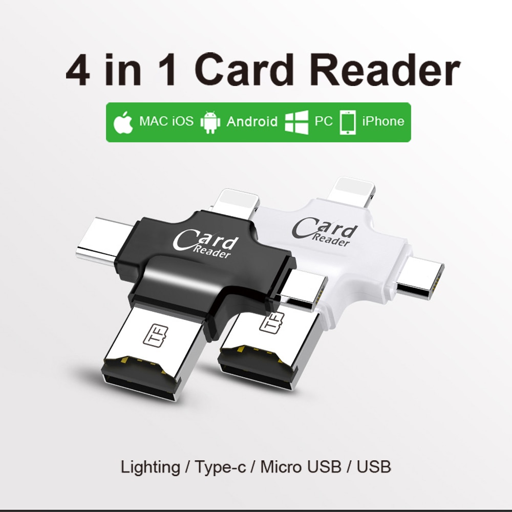 Lecteur 7 carte lightning, clé usb otg 6 carte mémoire microsd tf 5s adaptateur pour 8 x s6 s7 5 edge