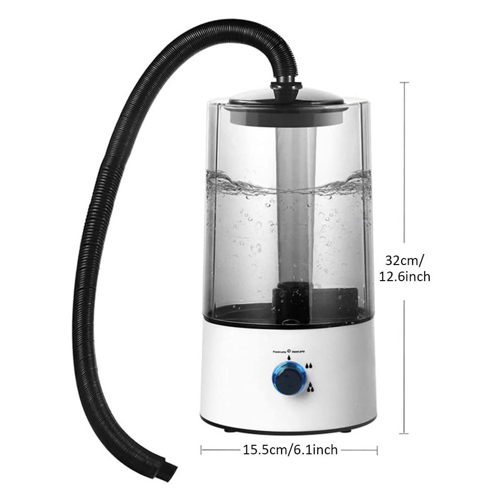 Terrarium Mist Reptile Humidifier Climbing Pet Box Humidify Atomizer Water Tank Fog Machine for Snake Turtle Lizard Pet Cooling: EU plug