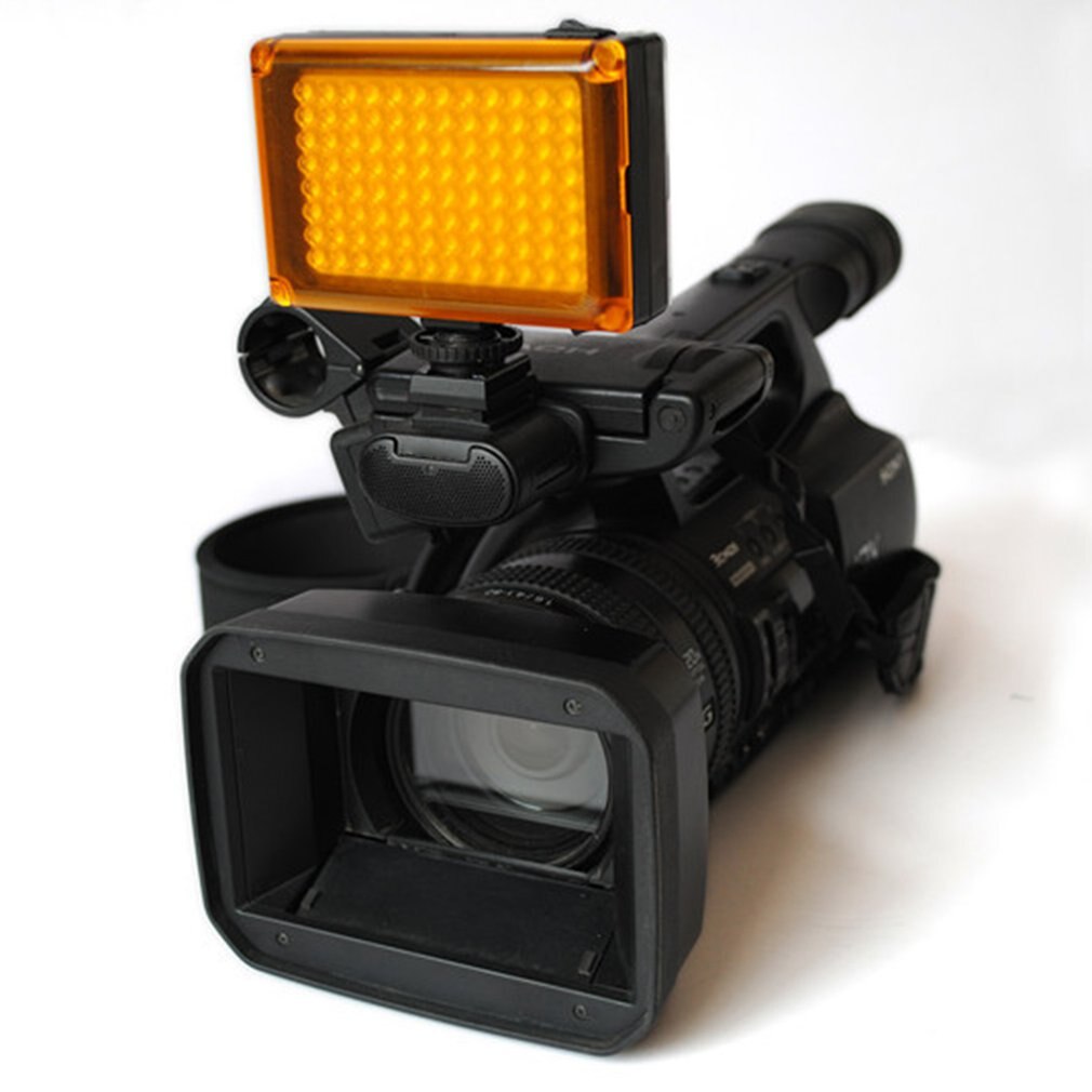 96 LED vidéo portatif léger de selfie remplir lumière projecteur avec griffe pour smartphone téléphone portable caméra