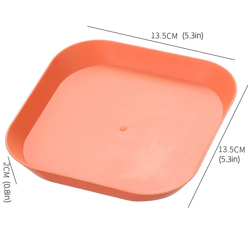 Seasoning Dish Kitchen Fries Chicken Plastic Plates Portable Spit Bone Dipping Sauce Tools Snacks Fruits Container box: orange
