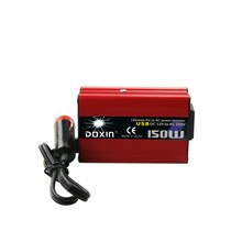 150W Vehicle Inverter Red 12V with Fan Charger Inverter Power Supply Dual USB Power Converter