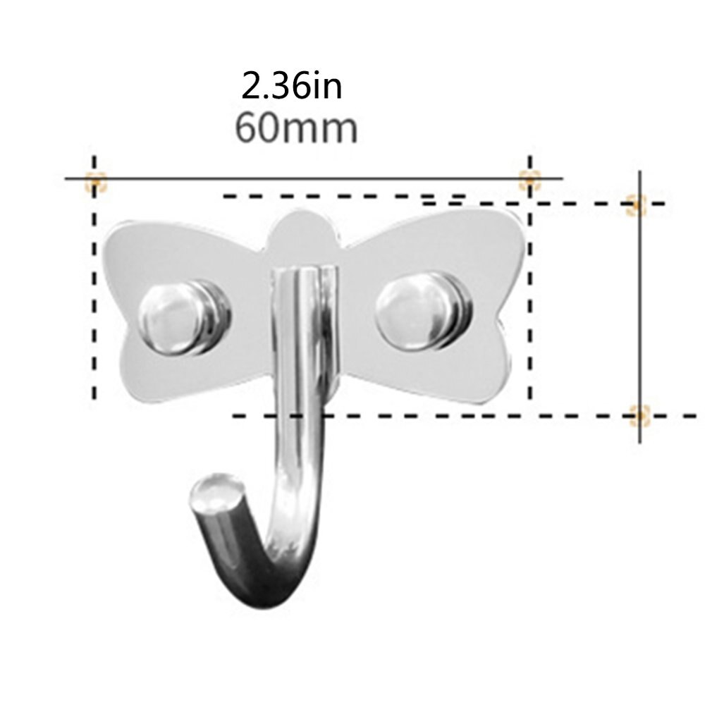 Lekki hak ze stali nierdzewnej darmowym przepychaczem mocny hak 304 łazienka bez gwoździ
