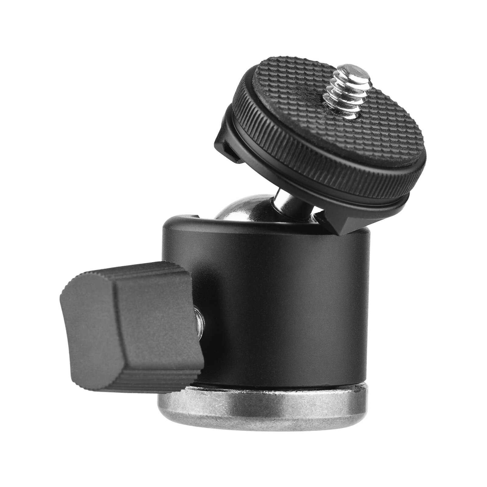 2-In-1 Mini Ball Head 360 ° Draaibare Bal Hoofd Met 1/4 Schroef Koude Shoe Mount Voor camera Smartphone Houder Statief Video Licht