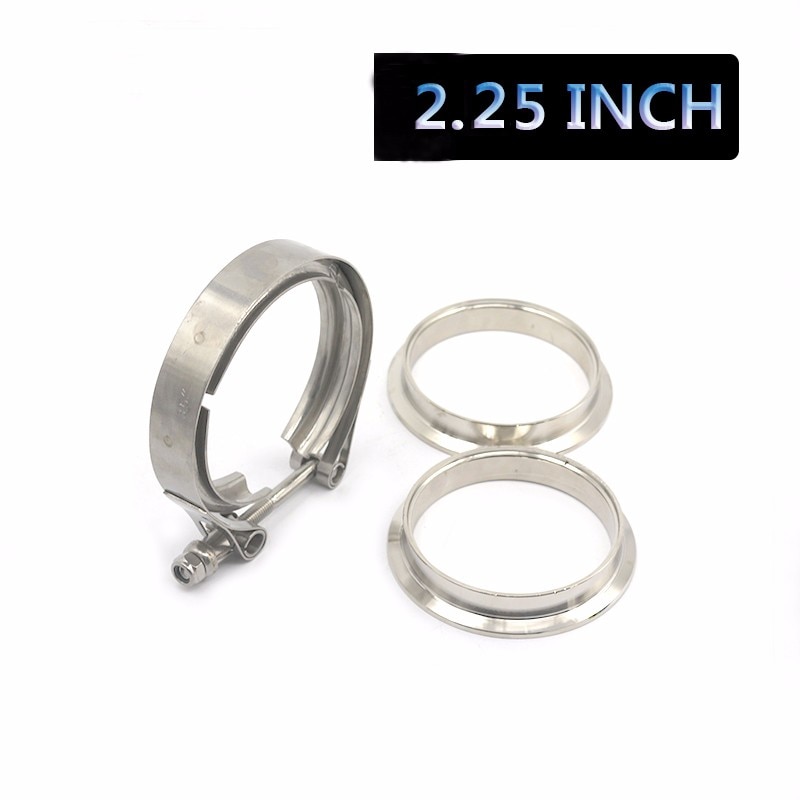 Universal Upgraded 2.25 inch Auto Parts V-band clamp kit for Turbo, Exhaust pipes Turbo Downpipe Exhaust Clamp V band
