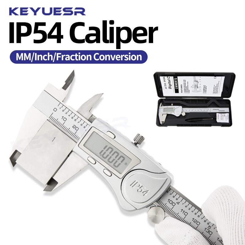 IP54 Digital Caliper Metal Gauge Digital Micrometer Stainless Steel Digital Pachymeter Vernier Calipers Depth Measuring Tools