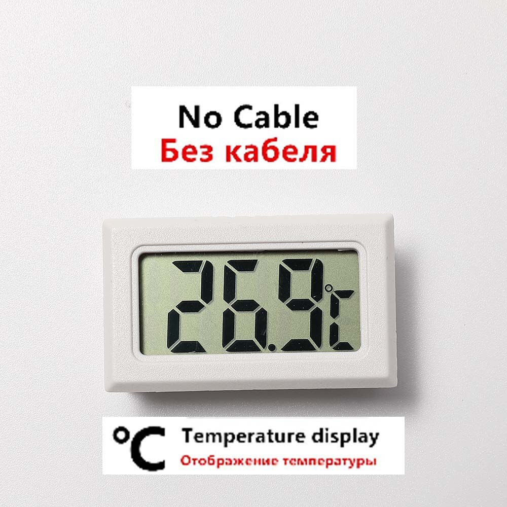 Mini Digital Indoor Temperature Sensor LCD Humidity Meter Thermometer Hygrometer Gauge Fridge Convenient Digital thermometer: No Wire Black C