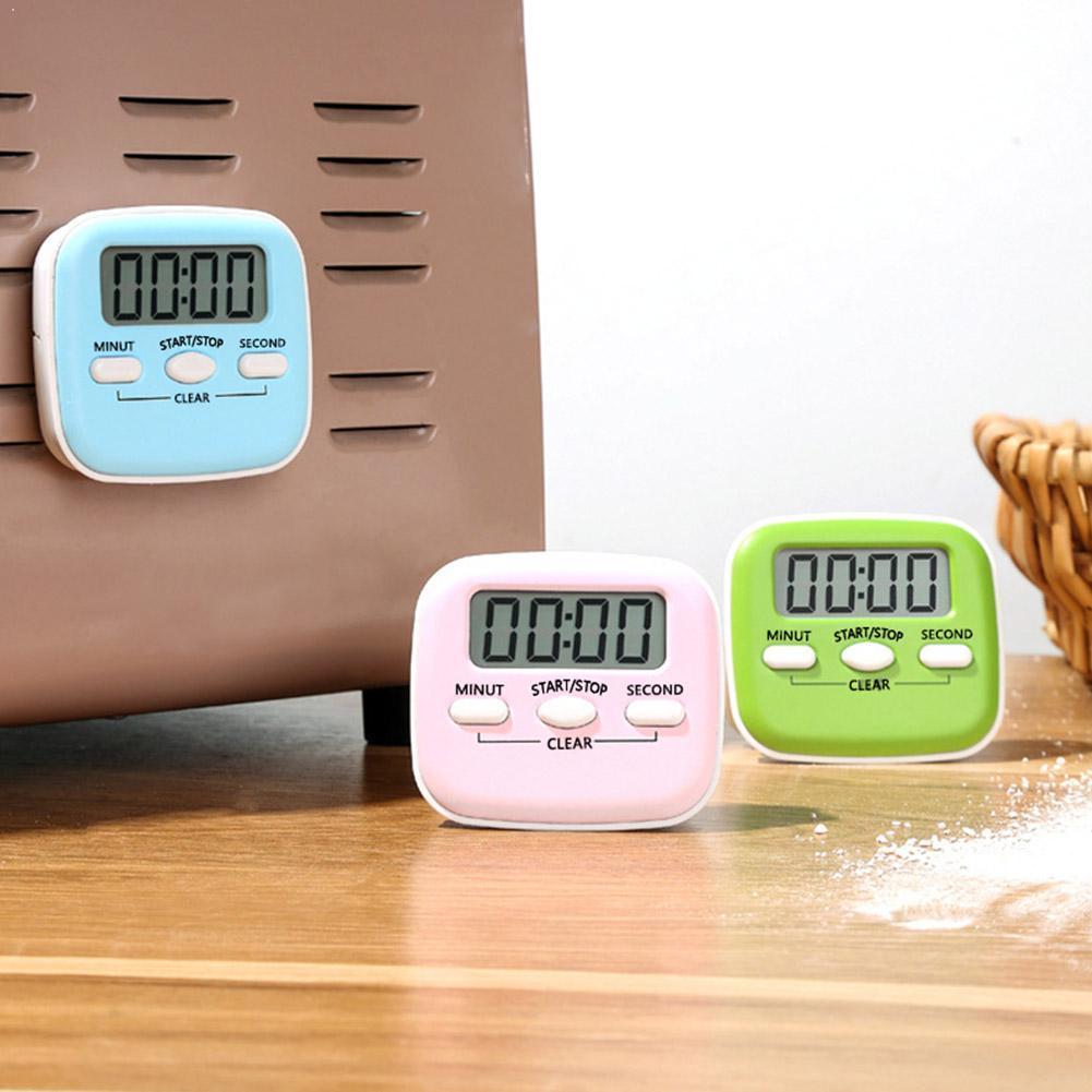 LCD Digital Screen Kitchen Timer Magnetic Cooking Countdown Multifunctional Stopwatch Clock Alarm Tools Temporizador Sleep T9S9