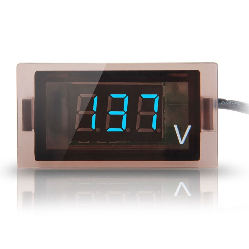 Blauwe Led Display Digitale Voltmeter Voltmeter Meter Voltage Panel Display