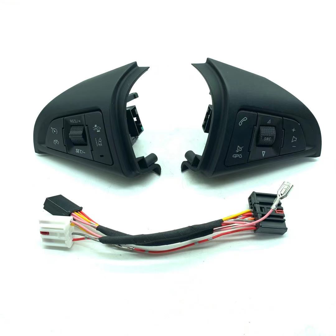 Original para Chevrolet Cruze interruptor de Control de crucero + teléfono Bluetooth/interruptor de Control de volumen/+ cable de 3 piezas: Blanco
