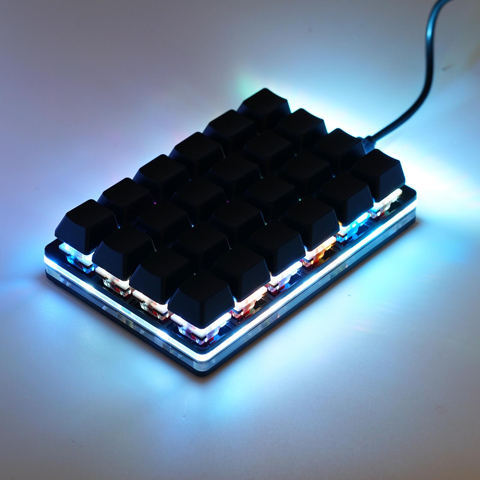 Mini Black 24 Key Mechanical Keyboard 9 Key 16 Key Keyboard Keyboard Shortcut Device Sayo Gaming Keypad Programmable Keys C E7N6