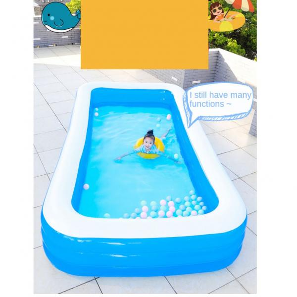 1pc Portable Outdoor Inflatable Swimming Pool Family Inflatable Pool for Child Balconies Terraces