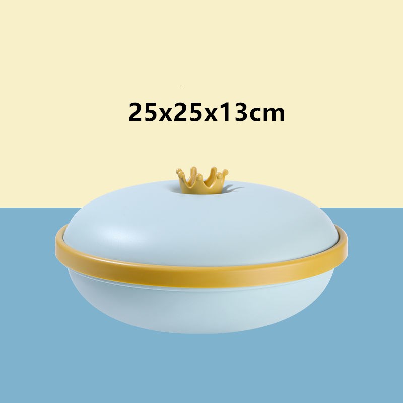 1 and 2 layer 5-Compartment Food Storage Tray Dried Fruit Snack Plate Appetizer Serving Platter for Party Candy Pastry Nuts Dish: blue 1